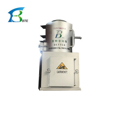 Silvery Smokeless Medical Waste Burning Incinerator for Hospital Customized by Clients