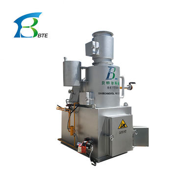 Silvery Smokeless Medical Waste Burning Incinerator for Hospital Customized by Clients