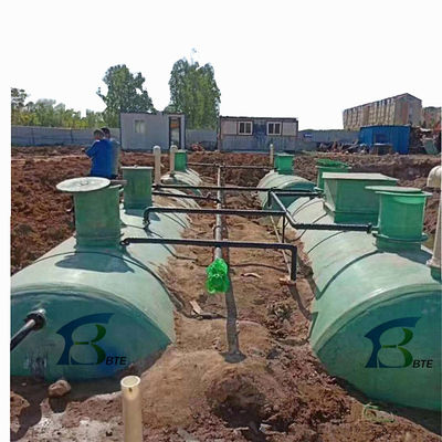 10-20 t/hour Wastewater Treatment Machine Fully Automatic Control FRP Septic Tank