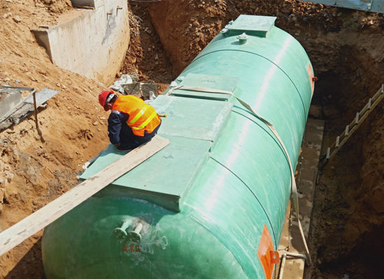 10-20 t/hour Wastewater Treatment Machine Fully Automatic Control FRP Septic Tank