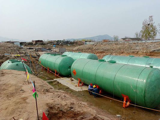 10-20 t/hour Wastewater Treatment Machine Fully Automatic Control FRP Septic Tank