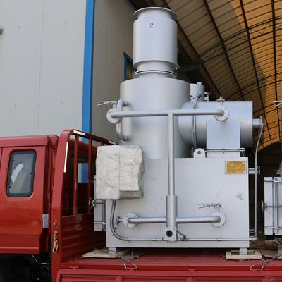2300 kg Weight 10-500 kg/hr Smokeless Incinerator For Hospital Waste Disposal Machinery