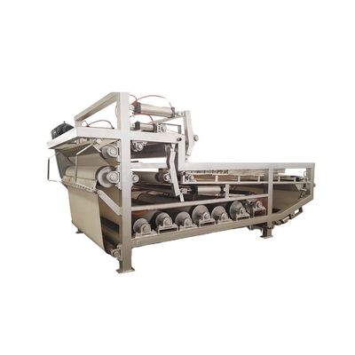 Sludge Dewatering Treatment Belt Filter Press with Stainless Steel/Carbon Steel Material