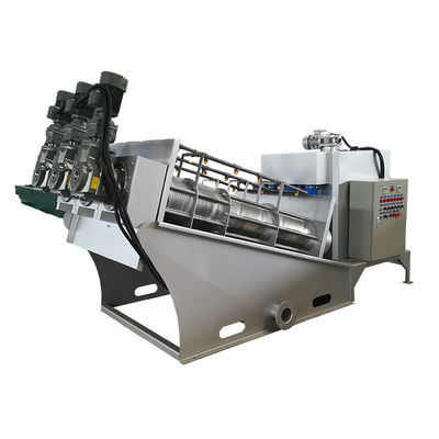 0.65kw Screw Press Volute Slurry Sludge Dewatering Machine For Municipal Engineering