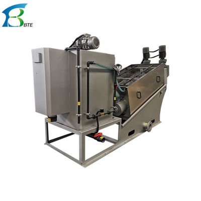 Food Waste Wastewater Treatment Volute Sludge Dewatering Machine Plant for Home