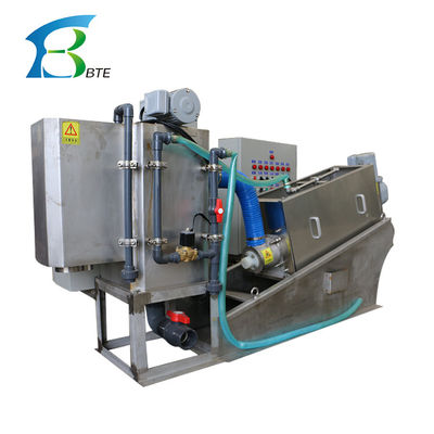 Compact MDS Series Multi Disc Screw Press Sludge Dehydrator for Activated Sludge Removal