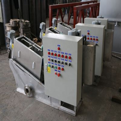 Multi-Disk Screw Press Sludge Dehydrator Equipment for Dairy Sludge Treatment