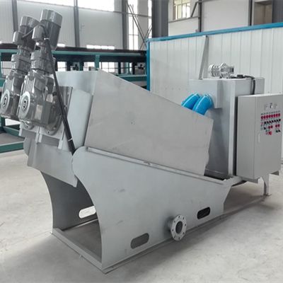 Multi-Disk Screw Press Sludge Dehydrator Equipment for Dairy Sludge Treatment
