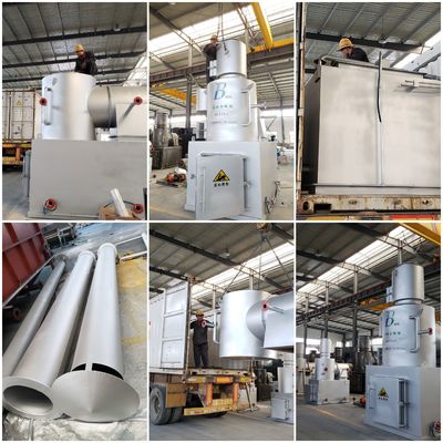1000 kg Weight Smokeless Incinerator for Pet Waste Disposal in Farms and Pet Clinics