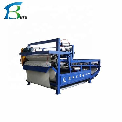 Sand Washing Wastewater Treatment with Concentrating and Dewatering Belt Filter Press