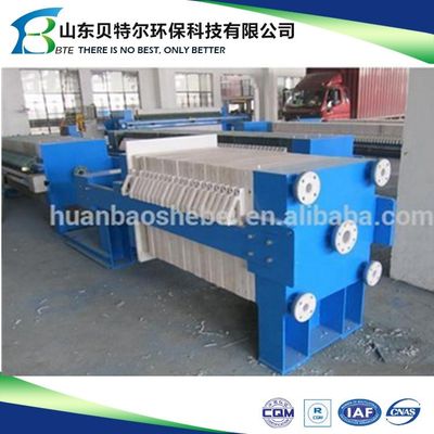 Water Filter Sludge Dehydrator Plate and Frame Filter Press with 3kw Online Support