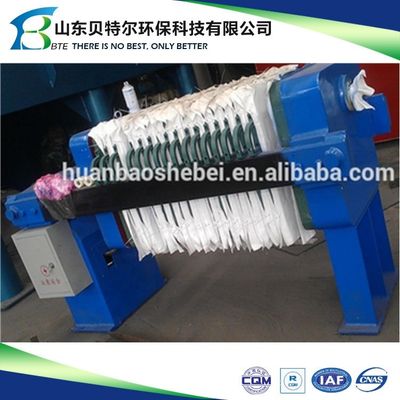Water Filter Sludge Dehydrator Plate and Frame Filter Press with 3kw Online Support