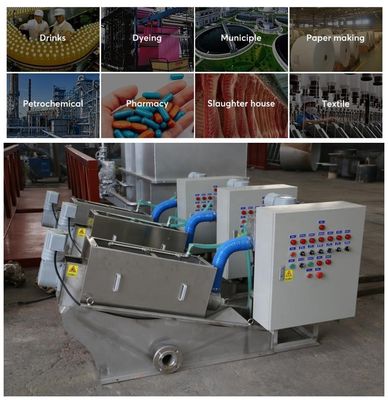 Customizable Capacity Screw Press Dehydrator for Oily Waste Water Treatment 100 kg