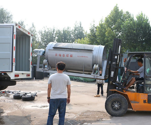 5000L/Hour Sugarcane Bagasse Paper Pulp Seaweed Dewatering Separator Micro Screen Rotary Drum Filter