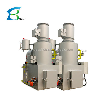1 Dual Chambers Incineration Burner for Small Pet/Animals Dead Carcass Disposal