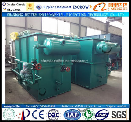 3-300cbm/Hour Starch Wastewater Treatment Plant With Dissolved Air Flotation